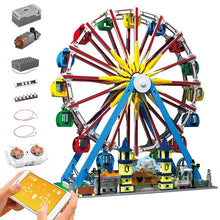 Lade das Bild in den Galerie-Viewer, Mould King 11006 - Ferris Wheel mit Lichtset und Motor freeshipping - Happybausteine
