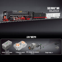 Lade das Bild in den Galerie-Viewer, Mould King 12003 - RC QJ Dampflokomotive mit Motor, Schienen und Licht freeshipping - Happybausteine
