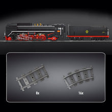 Lade das Bild in den Galerie-Viewer, Mould King 12003 - RC QJ Dampflokomotive mit Motor, Schienen und Licht freeshipping - Happybausteine
