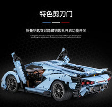 Lade das Bild in den Galerie-Viewer, Mould King 13056S - Lamborghini Sian Blau - Neu - 3819 Teile - OVP
