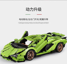 Lade das Bild in den Galerie-Viewer, Mould King 13057S - Lamborghini Sian Hellgrün - Neu - 3819 Teile - OVP
