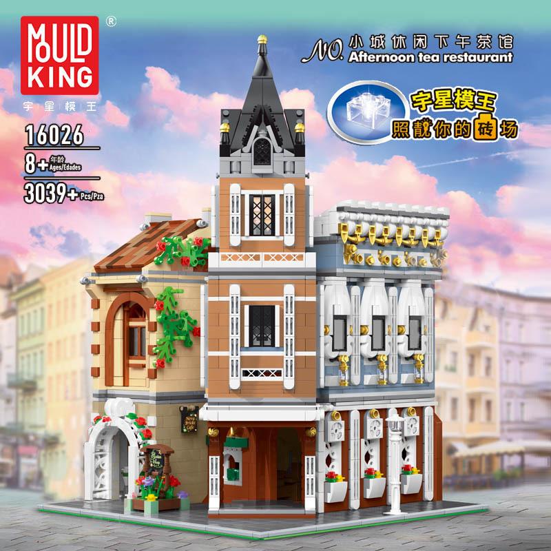 Mould King 16026 - The Afternoon Tea Restaurant mit Lichtset freeshipping - Happybausteine