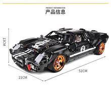 Lade das Bild in den Galerie-Viewer, Xinyu YC-QC010 Ford GT40 MK I 1967 inkl. Motor und RC - Neu - 2404 Teile - OVP
