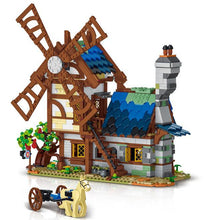 Lade das Bild in den Galerie-Viewer, UrGe 50103 - Medieval Town Windmill - Neu - 1824 Teile - OVP
