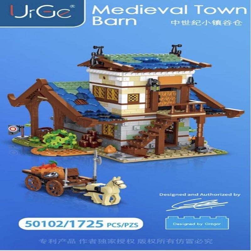 UrGe 50102 - Medieval Town Barn - Neu - 1725 Teile - OVP